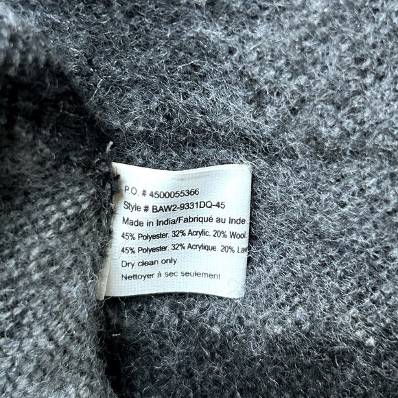 Aritzia Talula | Montgomery Wrap | Oak Heather Black | Sz: ONE | NWT - Picture 4 of 4